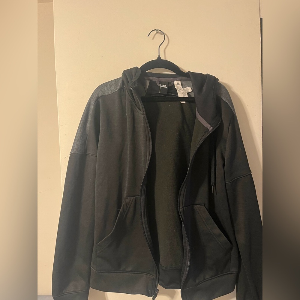 Adidas black and grey jacket